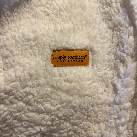 Simply Southern women’s plush cream pullover - Picture 3 of 5